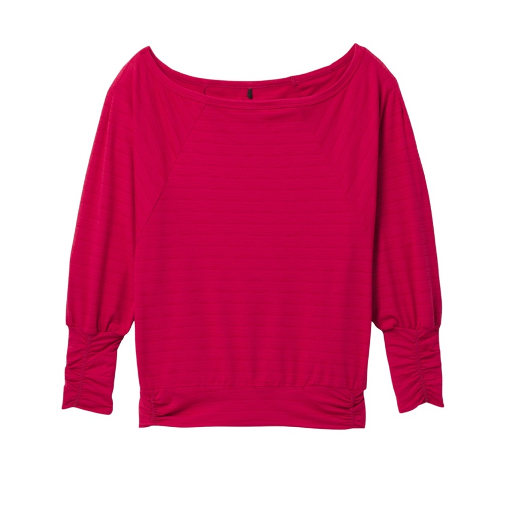 Prana Ridgeview Sustainable Top Red Berry Sweater Women